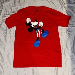 Disney Red Mickey Mouse Graphic Tee